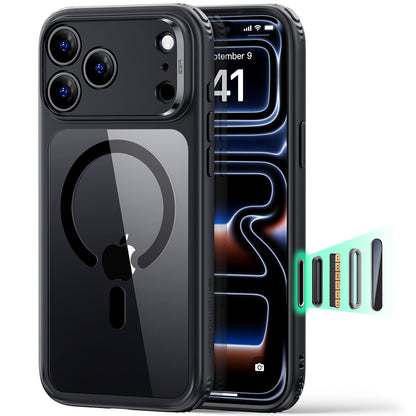 Θήκη MagSafe για Apple iPhone 18 Pro, ESR, Classic Hybrid, Μαύρη Διαφανής