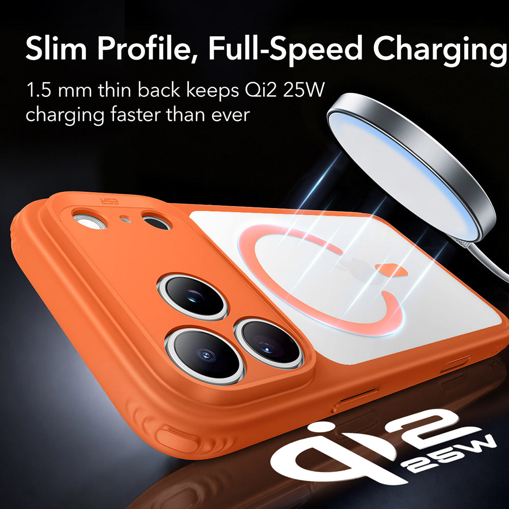 MagSafe Case for Apple iPhone 18 Pro, ESR, Classic Hybrid, Satin Orange