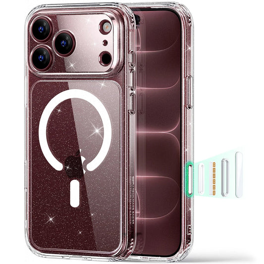 Θήκη MagSafe για Apple iPhone 18 Pro, ESR, Classic Hybrid Shimmer, Διαφανής