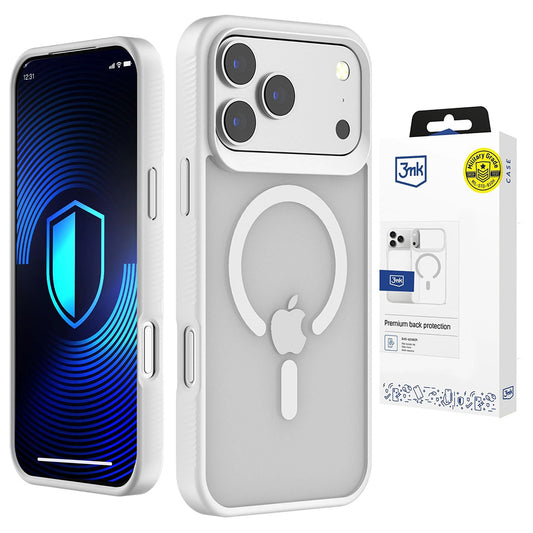 Θήκη MagSafe για Apple iPhone 18 Pro Max / 17 Pro Max, 3MK, Smoke MagCase, Λευκή