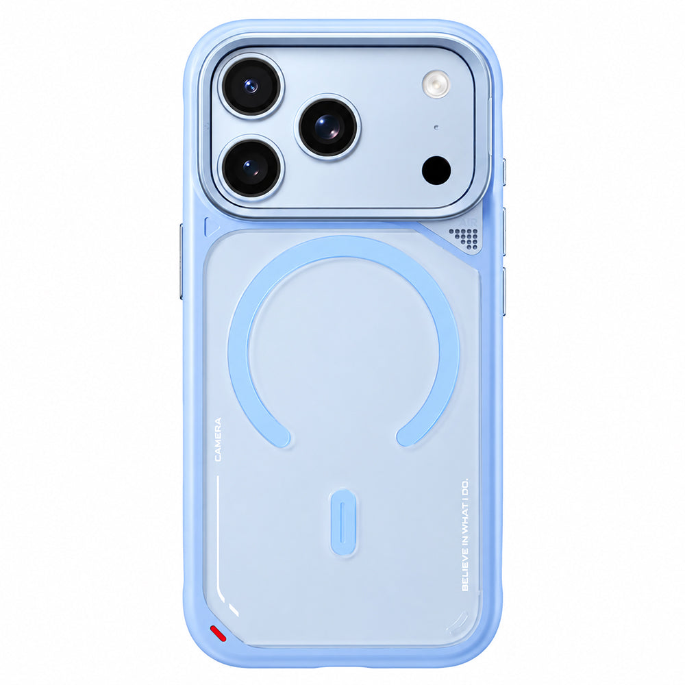 Θήκη MagSafe για Apple iPhone 18 Pro Max / 17 Pro Max, Blueo, Heat Dissipation Stand, Σατινέ Μπλε
