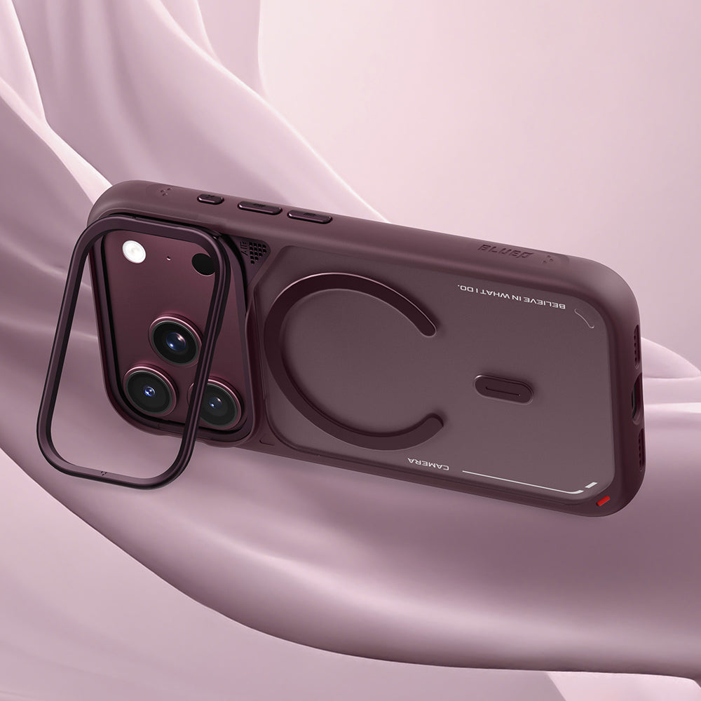 Θήκη MagSafe για Apple iPhone 18 Pro Max / 17 Pro Max, Blueo, Heat Dissipation Stand, Σατινέ Μπλε