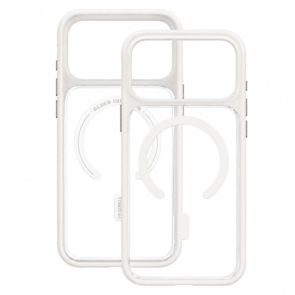 Θήκη MagSafe για Apple iPhone 18 Pro Max / 17 Pro Max, Blueo, φιλική προς το δέρμα, αντικραδασμική, σατινέ λευκή