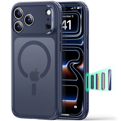 Θήκη MagSafe για Apple iPhone 18 Pro Max / 17 Pro Max, ESR, Classic Hybrid, Μπλε Σατινέ