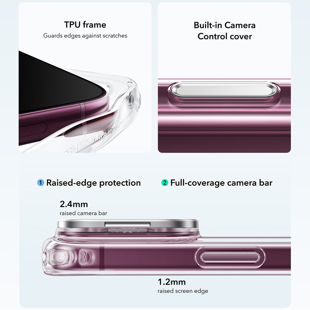 Θήκη MagSafe για Apple iPhone 18 Pro Max / 17 Pro Max, ESR, Classic Hybrid Kickstand, Διαφανής