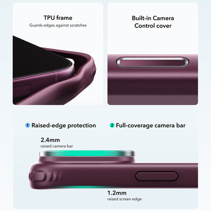 Θήκη MagSafe για Apple iPhone 18 Pro Max / 17 Pro Max, ESR, Classic Hybrid Kickstand, Σκούρο Βυσσινί Ματ