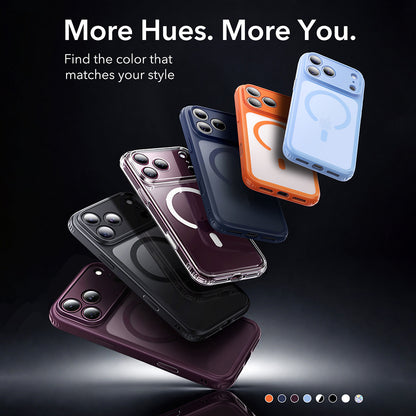 MagSafe Case for Apple iPhone 18 Pro Max / 17 Pro Max, ESR, Classic Hybrid Shimmer, Transparent