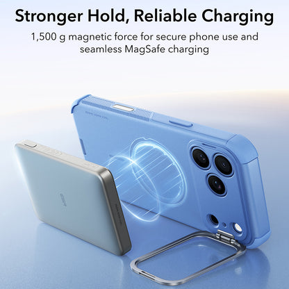 Θήκη MagSafe για Apple iPhone 18 Pro Max / 17 Pro Max, ESR, Cyber Armor Kickstand, Μπλε