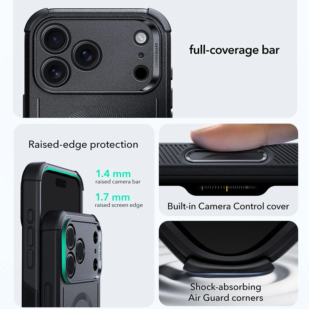 Θήκη MagSafe για Apple iPhone 18 Pro Max / 17 Pro Max, ESR, Cyber, Μαύρη