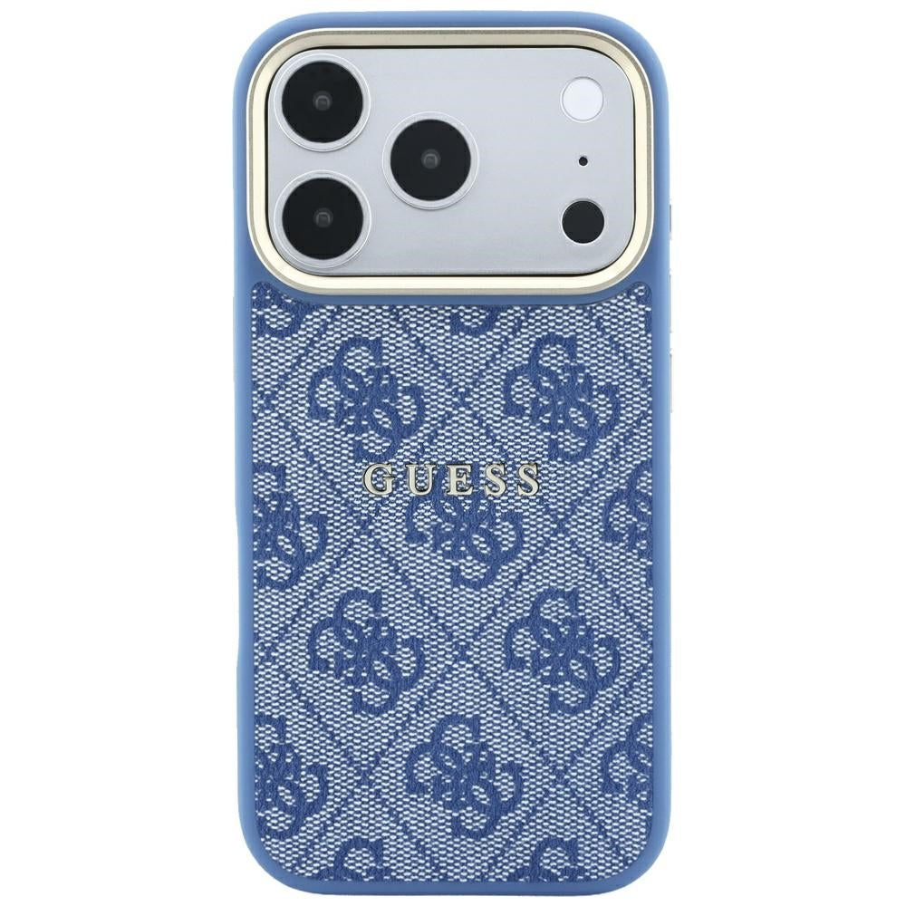 Θήκη MagSafe για Apple iPhone 18 Pro Max / 17 Pro Max, Guess, 4G Embossed Classic, Μπλε
