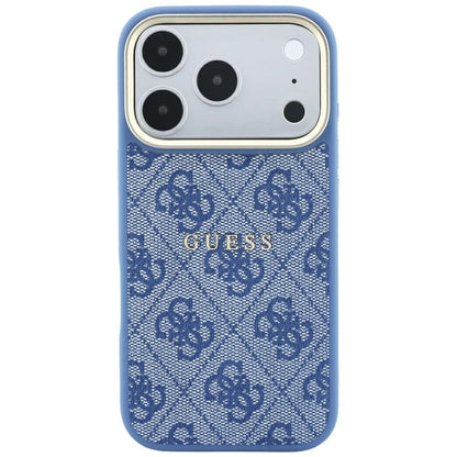 Θήκη MagSafe για Apple iPhone 18 Pro Max / 17 Pro Max, Guess, 4G Embossed Classic, Μπλε