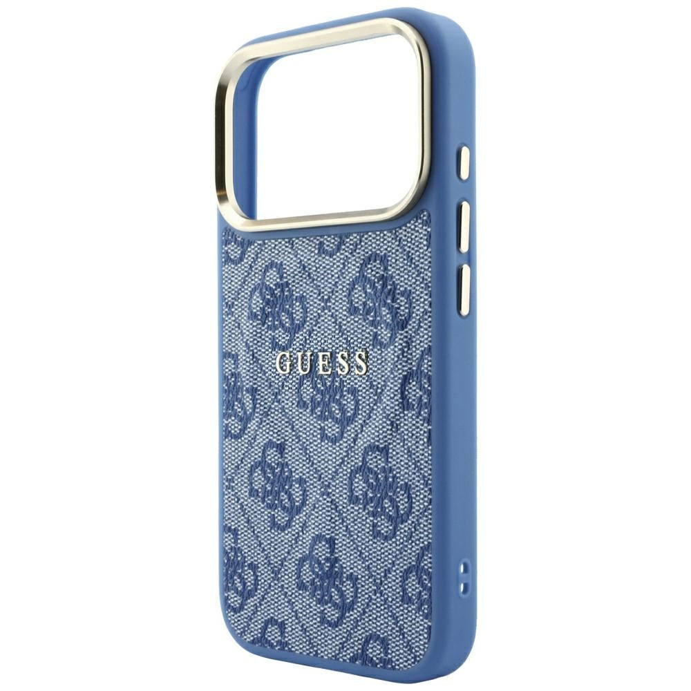 Θήκη MagSafe για Apple iPhone 18 Pro Max / 17 Pro Max, Guess, 4G Embossed Classic, Μπλε