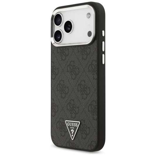 Θήκη MagSafe για Apple iPhone 18 Pro Max / 17 Pro Max, Guess, 4G Triangle Logo, Μαύρη