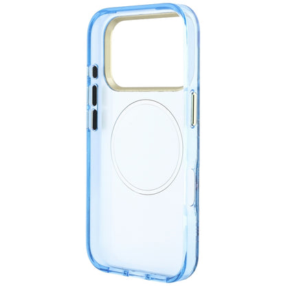 Θήκη MagSafe για Apple iPhone 18 Pro Max / 17 Pro Max, Guess, IML Glitter Blossom Roses, Bleu