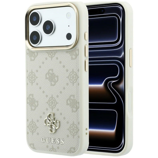 Θήκη MagSafe για Apple iPhone 18 Pro Max / 17 Pro Max, Guess, Peony 4G Small Logo, Μπεζ