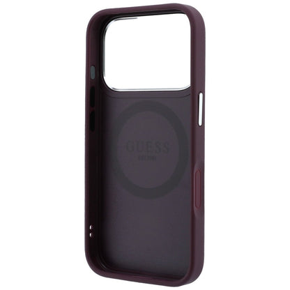 Θήκη MagSafe για Apple iPhone 18 Pro Max / 17 Pro Max, Guess, Triangle Logo, Μπορντό