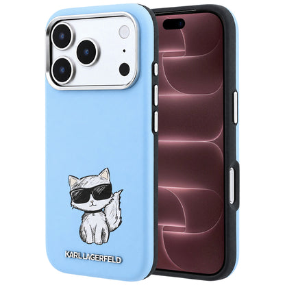Θήκη MagSafe για Apple iPhone 18 Pro Max / 17 Pro Max, Karl Lagerfeld, Choupette Sketch, Bleu