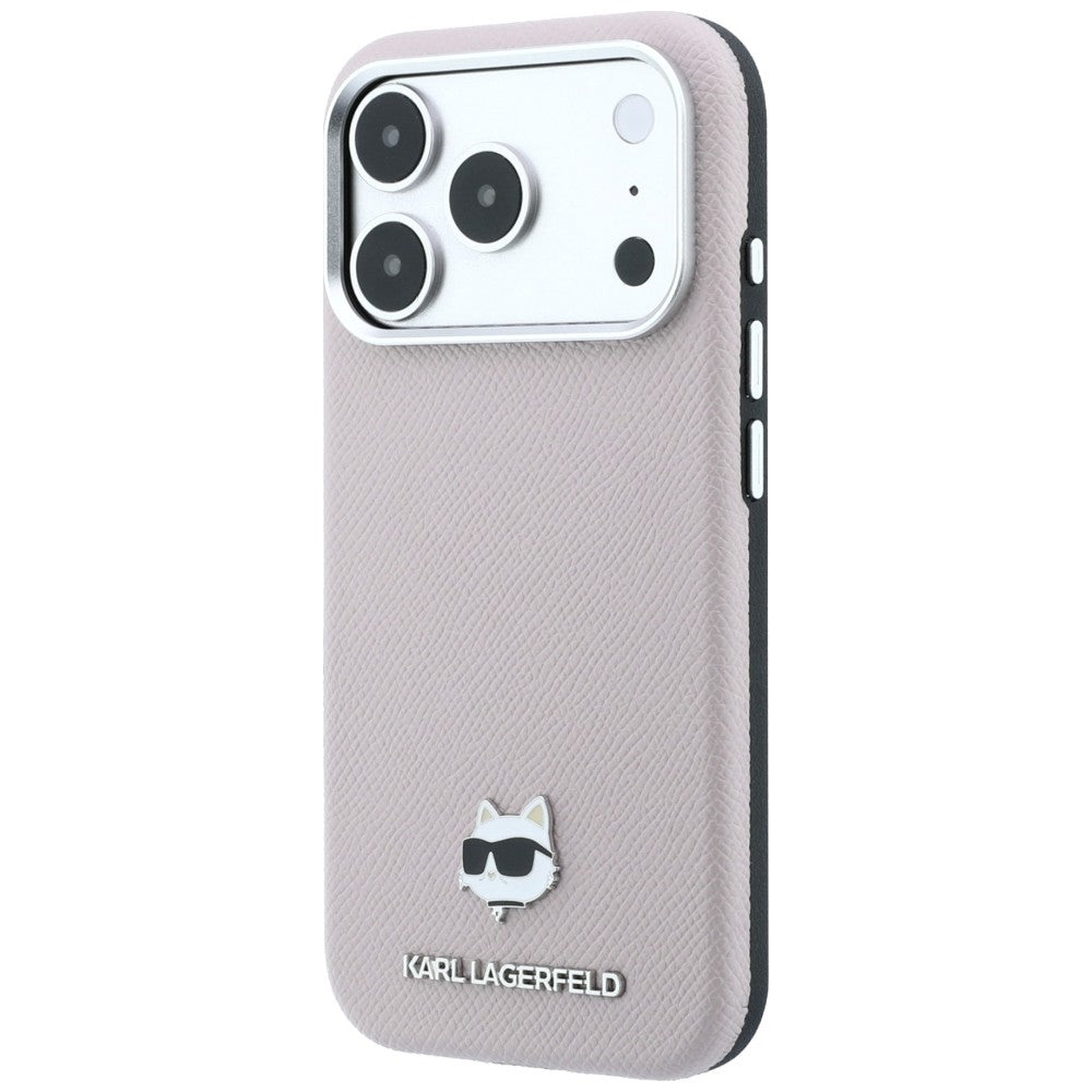 Θήκη MagSafe για Apple iPhone 18 Pro Max / 17 Pro Max, Karl Lagerfeld, Grained Choupette Head, Ροζ