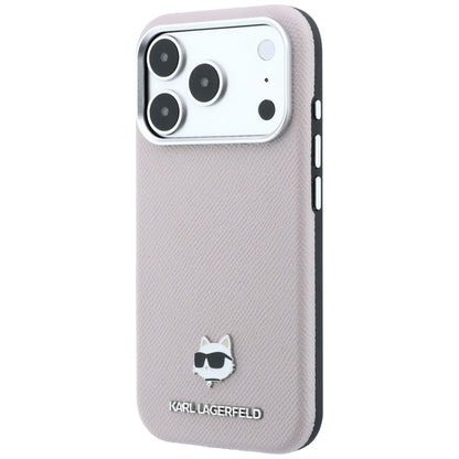Θήκη MagSafe για Apple iPhone 18 Pro Max / 17 Pro Max, Karl Lagerfeld, Grained Choupette Head, Ροζ