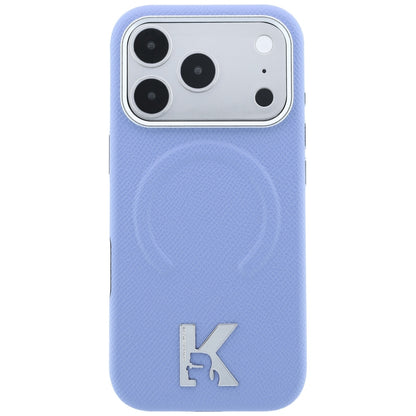 Θήκη MagSafe για Apple iPhone 18 Pro Max / 17 Pro Max, Karl Lagerfeld, Grained Embossed Ring, Μπλε