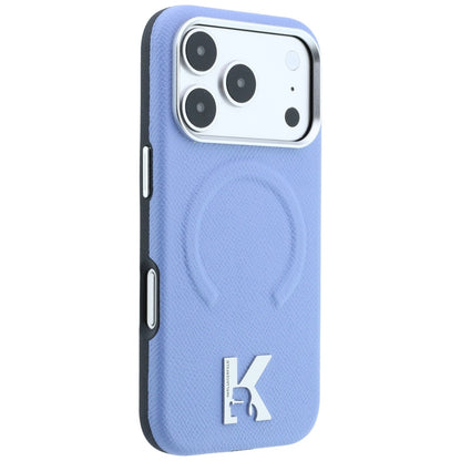 Θήκη MagSafe για Apple iPhone 18 Pro Max / 17 Pro Max, Karl Lagerfeld, Grained Embossed Ring, Μπλε