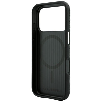 Θήκη MagSafe για Apple iPhone 18 Pro Max / 17 Pro Max, Karl Lagerfeld, Grained Embossed Ring, Μαύρη