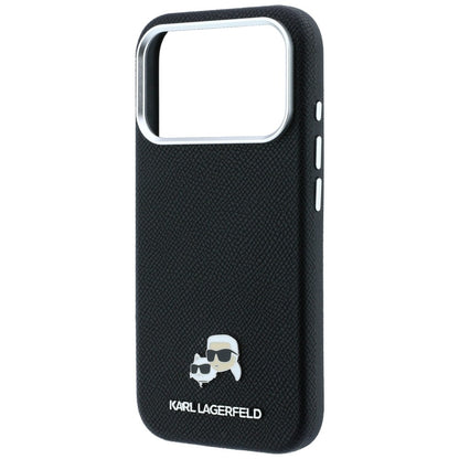 Θήκη MagSafe για Apple iPhone 18 Pro Max / 17 Pro Max, Karl Lagerfeld, Grained KC Heads, Μαύρο