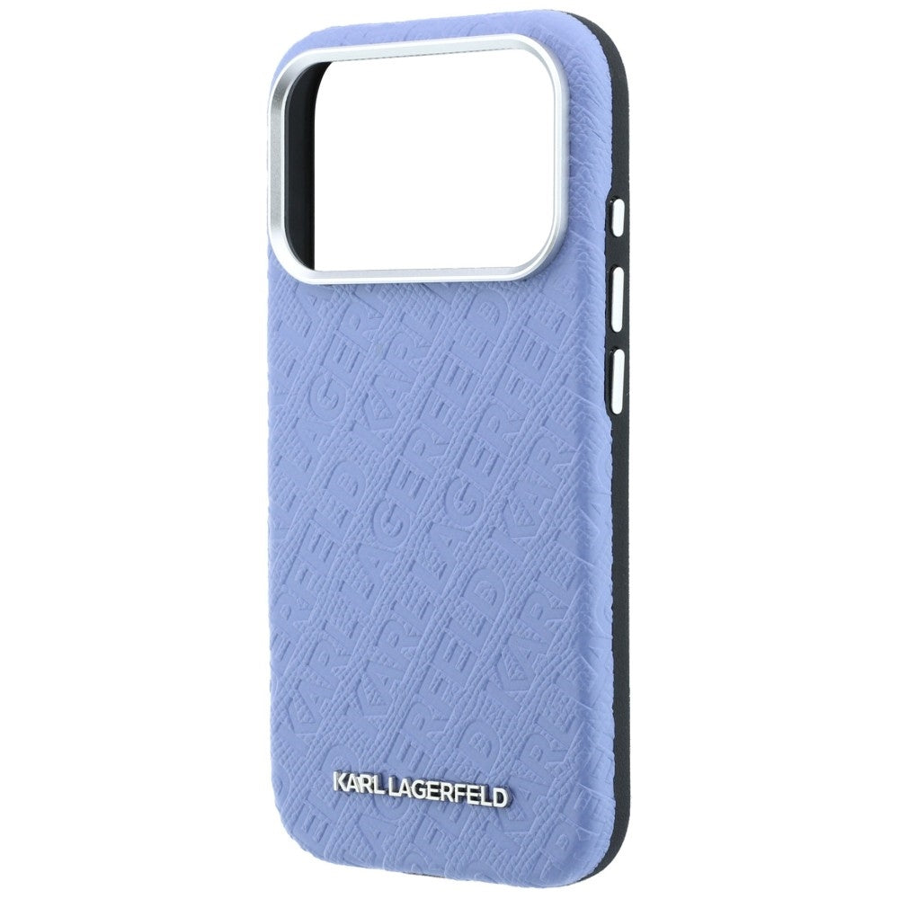 Θήκη MagSafe για Apple iPhone 18 Pro Max / 17 Pro Max, Karl Lagerfeld, Μεταλλικό Λογότυπο με Υφή, Μπλε