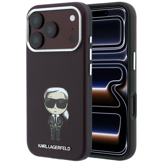 Θήκη MagSafe για Apple iPhone 18 Pro Max / 17 Pro Max, Karl Lagerfeld, HC SW Ikonik, Βυσσινί
