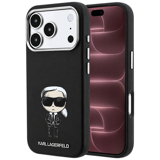 Θήκη MagSafe για Apple iPhone 18 Pro Max / 17 Pro Max, Karl Lagerfeld, Ikonik Sketch, Μαύρο