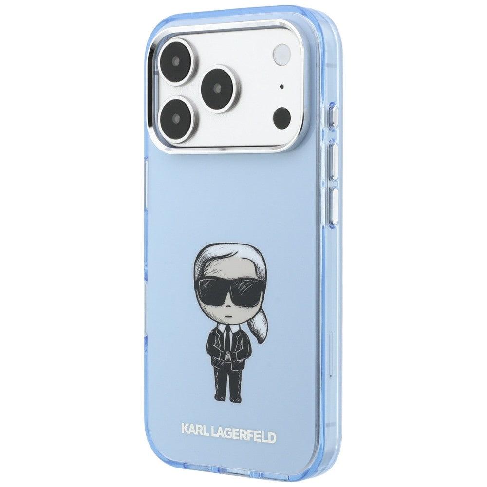 Θήκη MagSafe για Apple iPhone 18 Pro Max / 17 Pro Max, Karl Lagerfeld, IML Ikonik Sketch Print, Μπλε