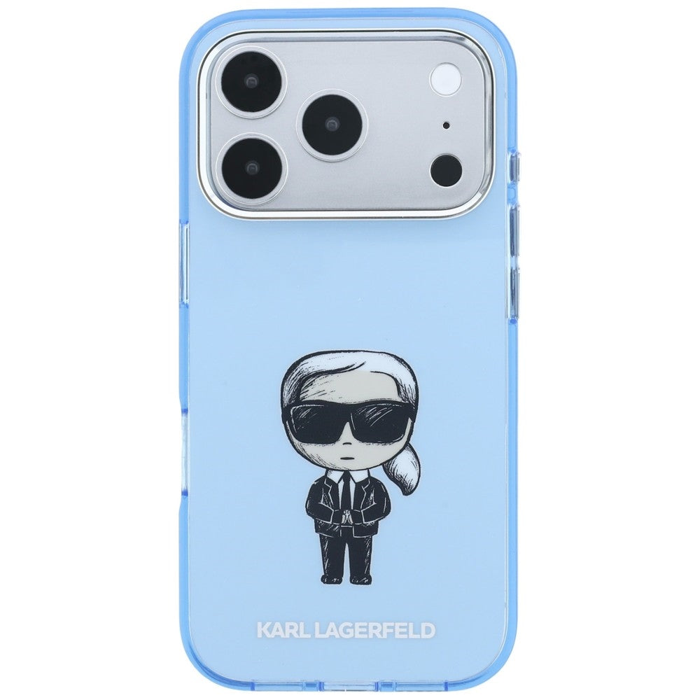 Θήκη MagSafe για Apple iPhone 18 Pro Max / 17 Pro Max, Karl Lagerfeld, IML Ikonik Sketch Print, Μπλε