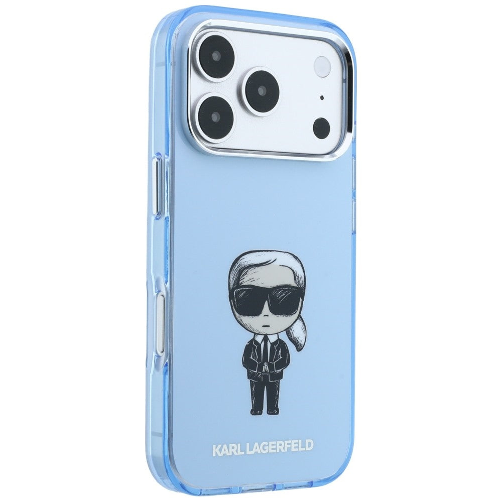 Θήκη MagSafe για Apple iPhone 18 Pro Max / 17 Pro Max, Karl Lagerfeld, IML Ikonik Sketch Print, Μπλε