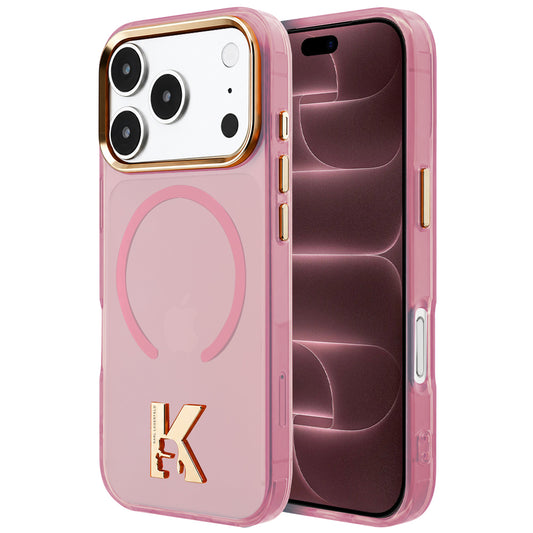 Θήκη MagSafe για Apple iPhone 18 Pro Max / 17 Pro Max, Karl Lagerfeld, IML Karl Head Logo, Ροζ