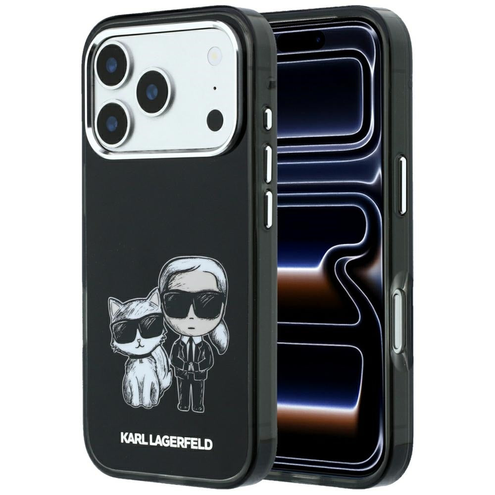 Θήκη MagSafe για Apple iPhone 18 Pro Max / 17 Pro Max, Karl Lagerfeld, IML KC Bodies Sketch Print, Μαύρο
