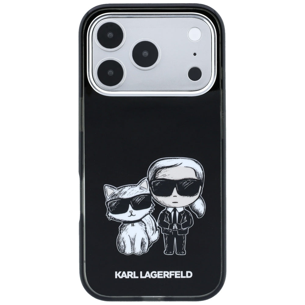 Θήκη MagSafe για Apple iPhone 18 Pro Max / 17 Pro Max, Karl Lagerfeld, IML KC Bodies Sketch Print, Μαύρο