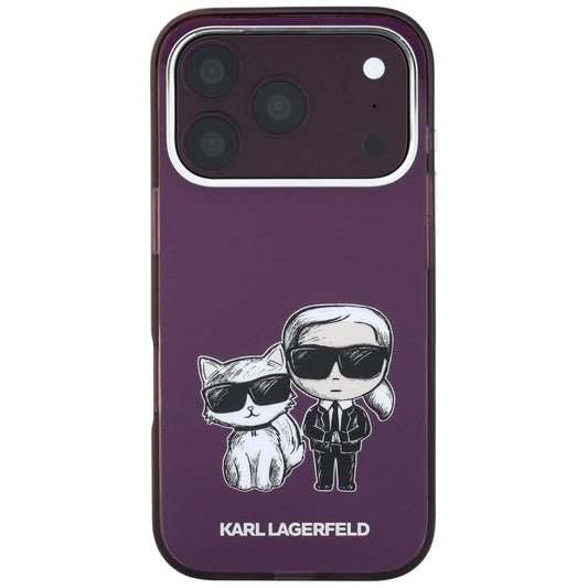 Θήκη MagSafe για Apple iPhone 18 Pro Max / 17 Pro Max, Karl Lagerfeld, IML KC Bodies Sketch Print, Βυσσινί