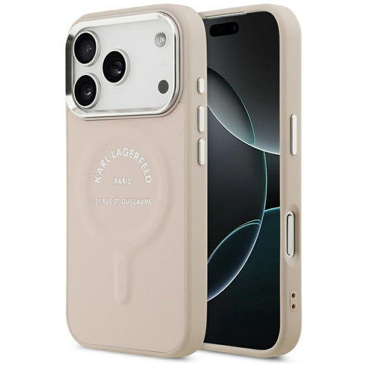 Θήκη MagSafe για Apple iPhone 18 Pro Max / 17 Pro Max, Karl Lagerfeld, Ring Karl RSG Logo, Ροζ