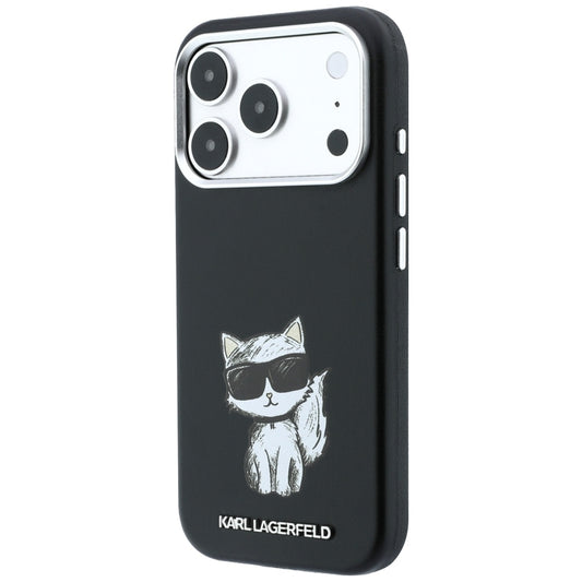Θήκη MagSafe για Apple iPhone 18 Pro Max / 17 Pro Max, Karl Lagerfeld, Smooth Choupette Sketch, Μαύρο