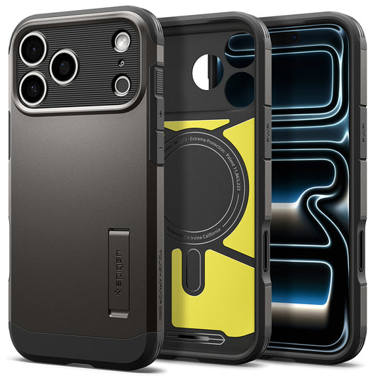Θήκη MagSafe για Apple iPhone 18 Pro Max / 17 Pro Max, Spigen, Tough Armor T, Γκρι ACS12137