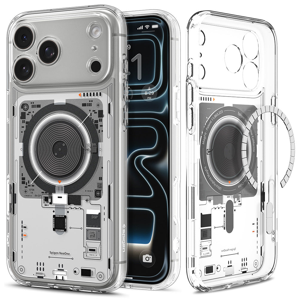 MagSafe Case for Apple iPhone 18 Pro Max / 17 Pro Max, Spigen, Ultra Hybrid Neo One, Transparent ACS12129