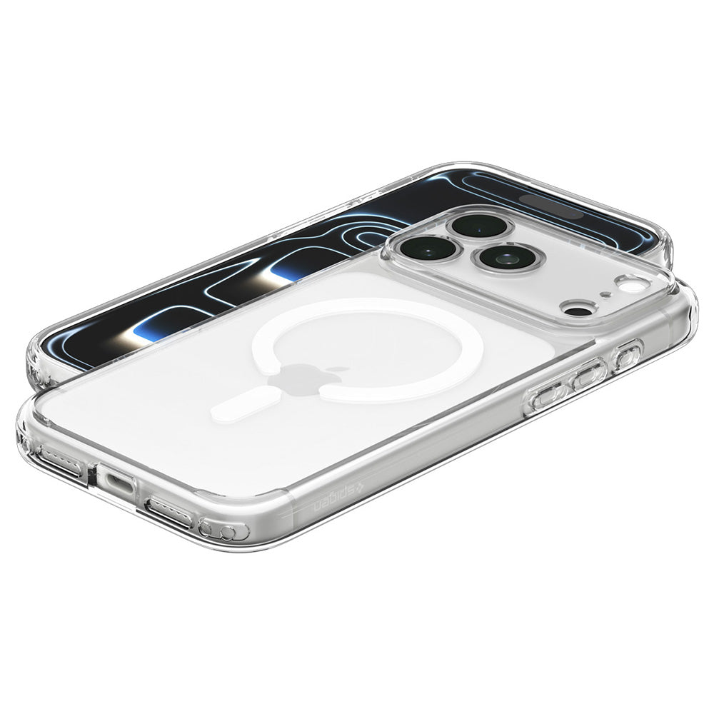 MagSafe Case for Apple iPhone 18 Pro Max / 17 Pro Max, Spigen, Ultra Hybrid, Clear White ACS12118