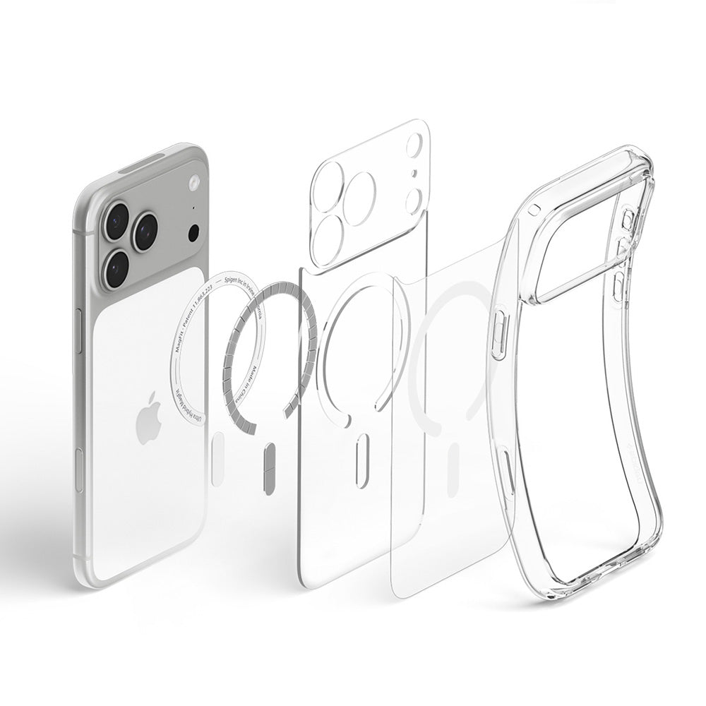 MagSafe Case for Apple iPhone 18 Pro Max / 17 Pro Max, Spigen, Ultra Hybrid, Clear White ACS12118