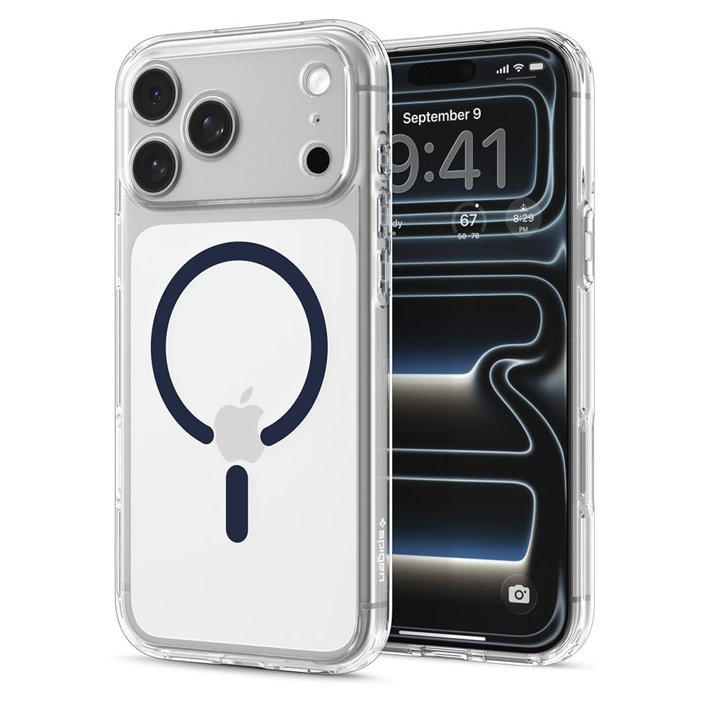 Θήκη MagSafe για Apple iPhone 18 Pro Max / 17 Pro Max, Spigen, Ultra Hybrid, Διαφανής Μπλε ACS12121