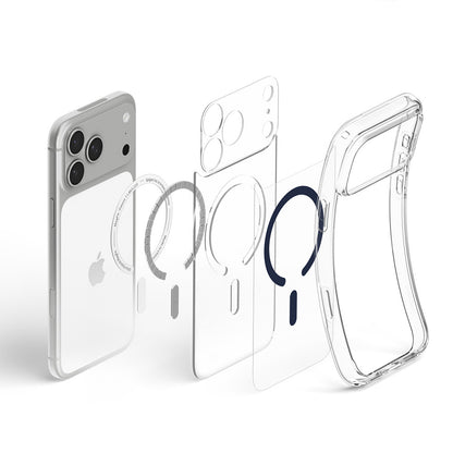Θήκη MagSafe για Apple iPhone 18 Pro Max / 17 Pro Max, Spigen, Ultra Hybrid, Διαφανής Μπλε ACS12121