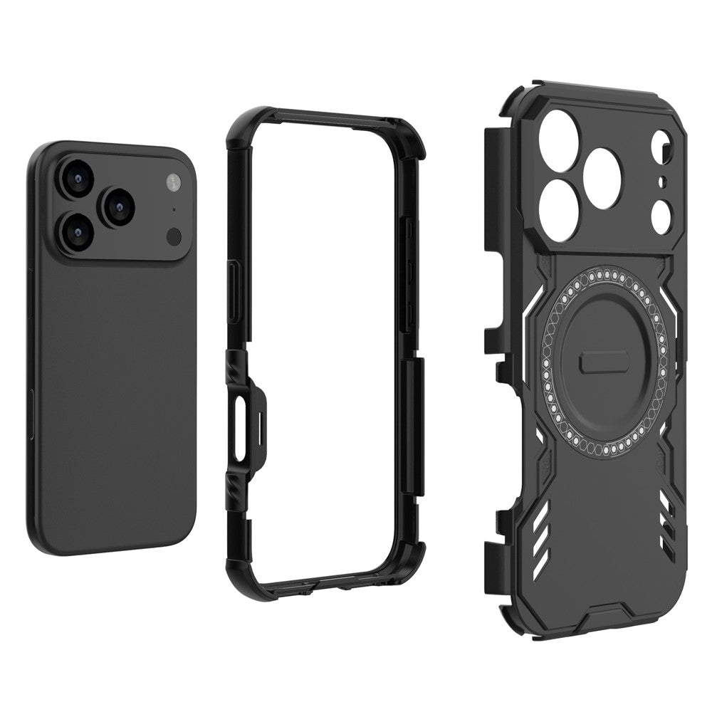 Θήκη MagSafe για Apple iPhone 18 Pro Max / 17 Pro Max, Techsuit, ArmorMag, Μαύρη