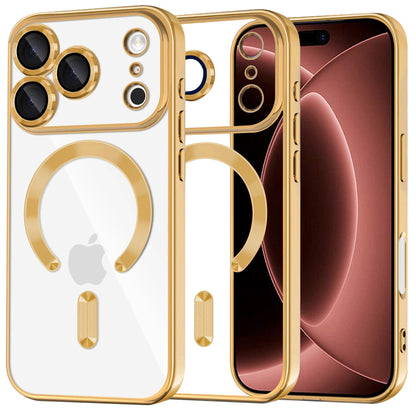 Θήκη MagSafe για Apple iPhone 18 Pro Max / 17 Pro Max, Techsuit, Luxury Crystal, Χρυσή