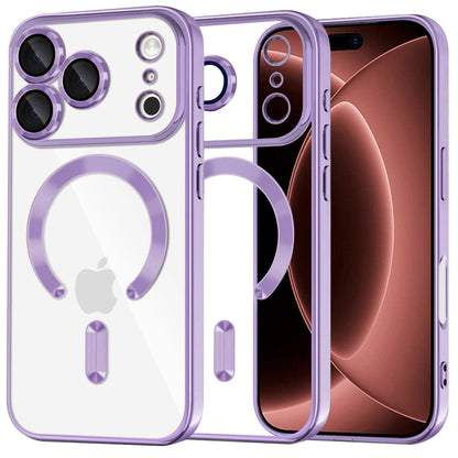 Θήκη MagSafe για Apple iPhone 18 Pro Max / 17 Pro Max, Techsuit, Luxury Crystal, Ανοιχτό Μωβ