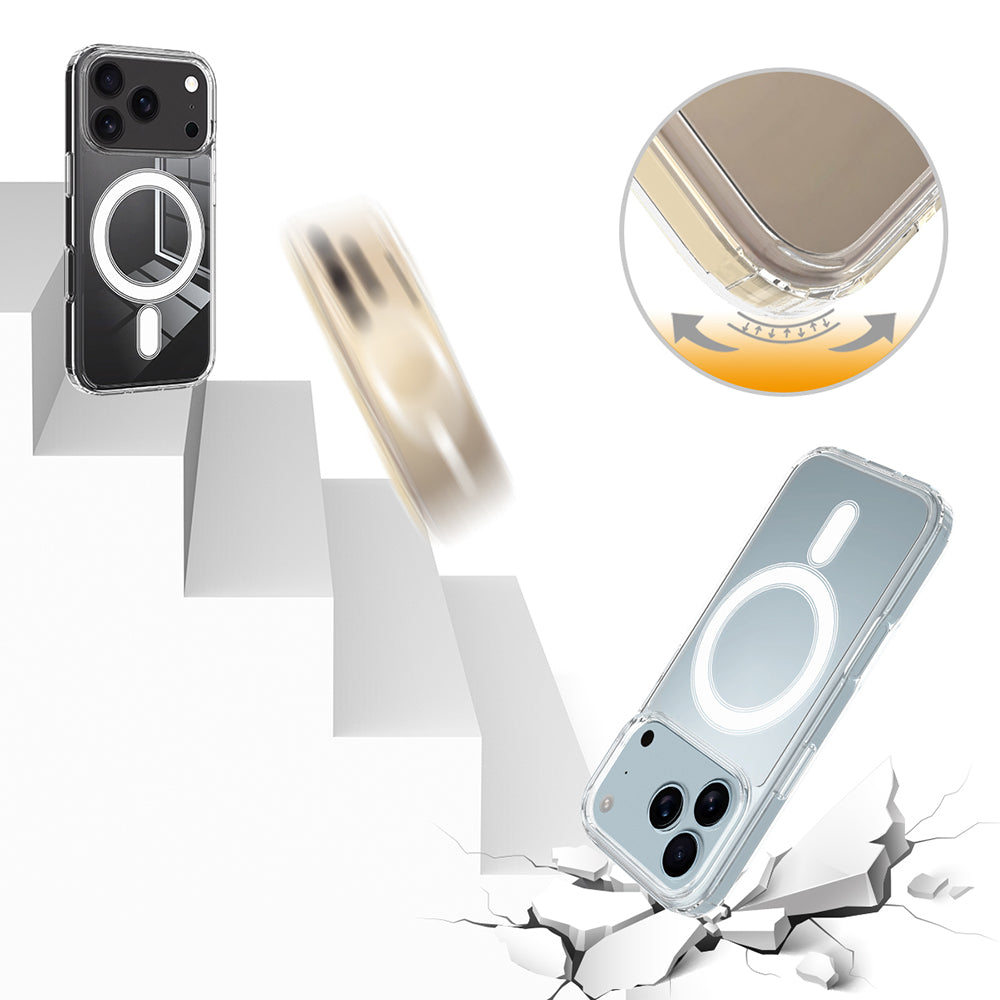 MagSafe Case for Apple iPhone 18 Pro Max / 17 Pro Max, Techsuit, Pro, Transparent