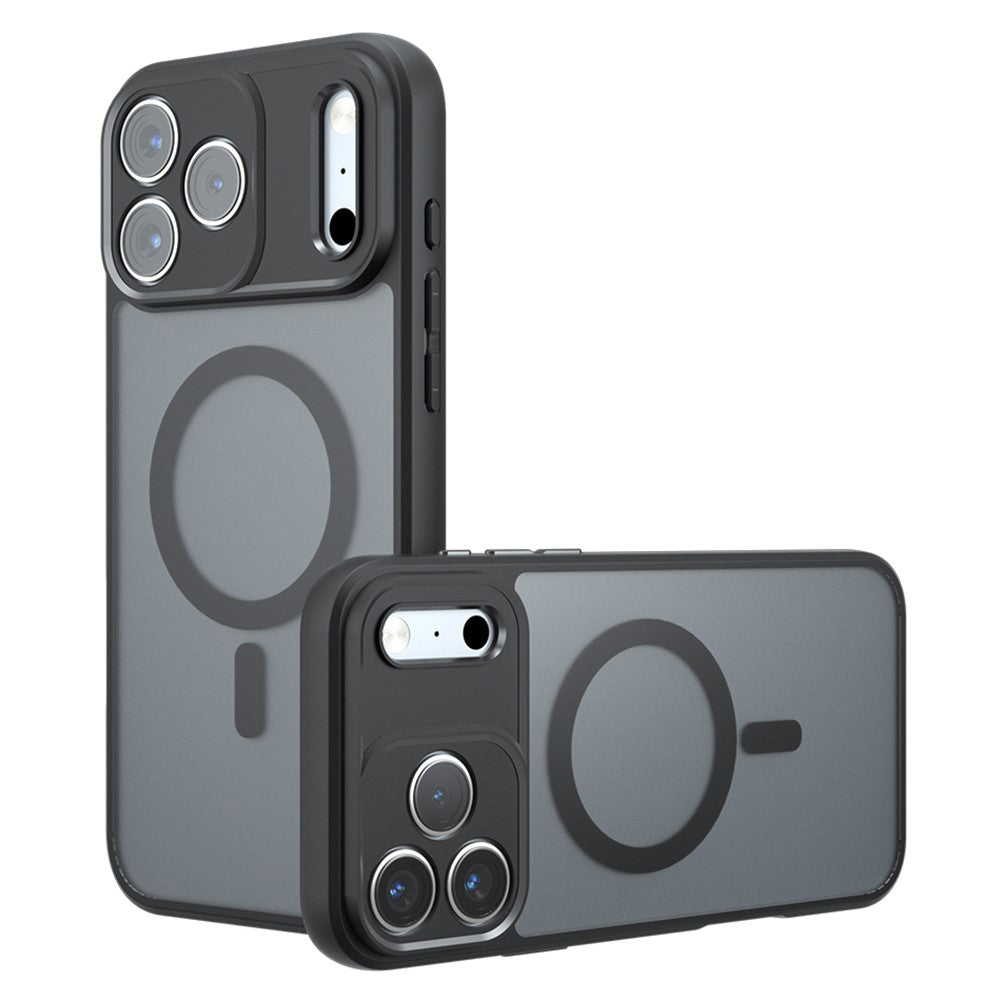 Θήκη MagSafe για Apple iPhone 18 Pro Max / 17 Pro Max, Techsuit, PureFrost, Μαύρο Σατινέ